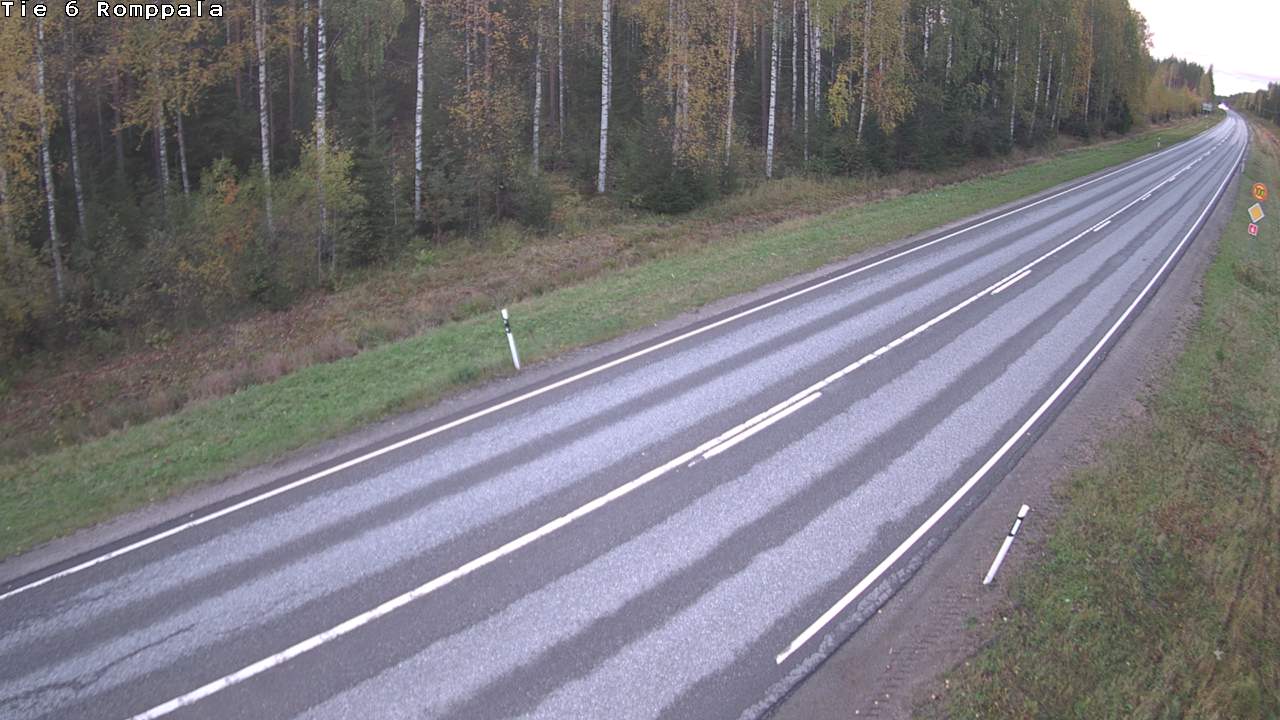 Weather Camera Image Väg 6 Kontiolax, Romppala, Kontiolahti, Pohjois-Karjala