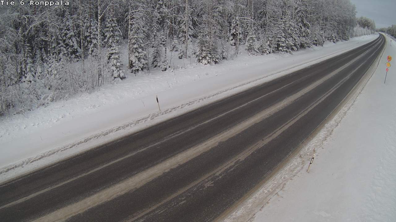 Weather Camera Image Road 6 Kontiolahti, Romppala, Kontiolahti, Pohjois-Karjala