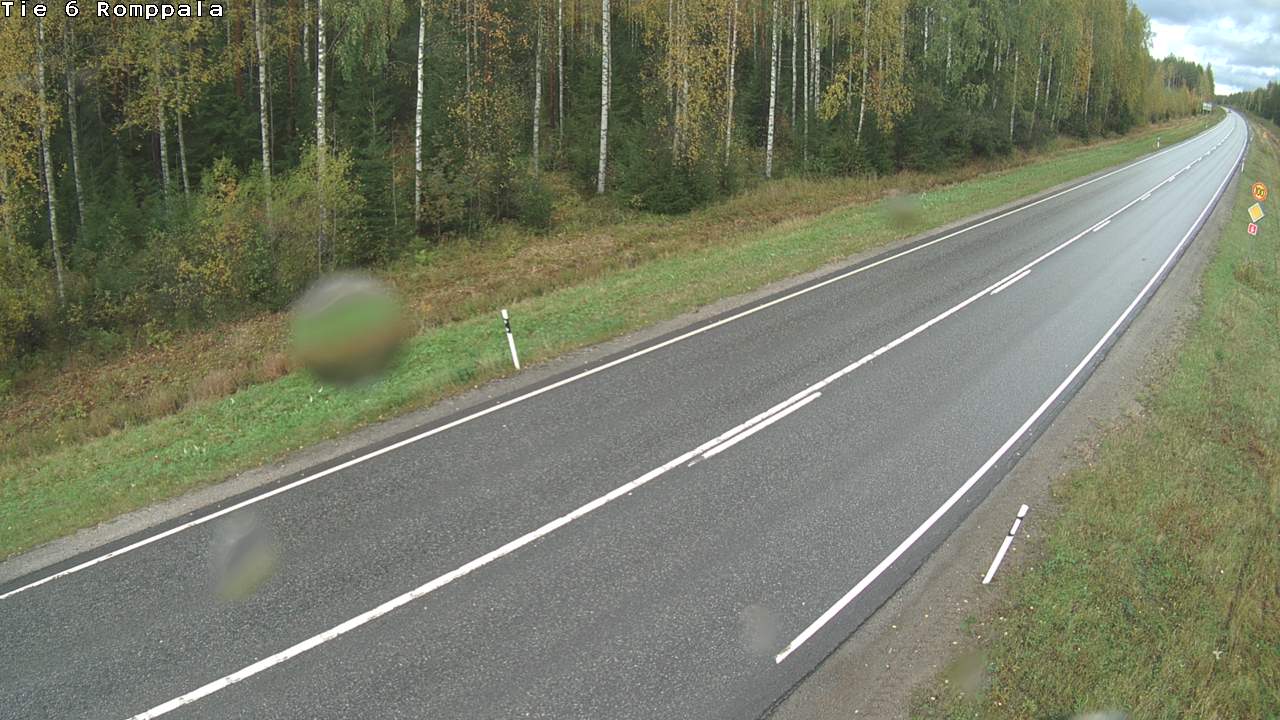 Weather Camera Image Väg 6 Kontiolax, Romppala, Kontiolahti, Pohjois-Karjala