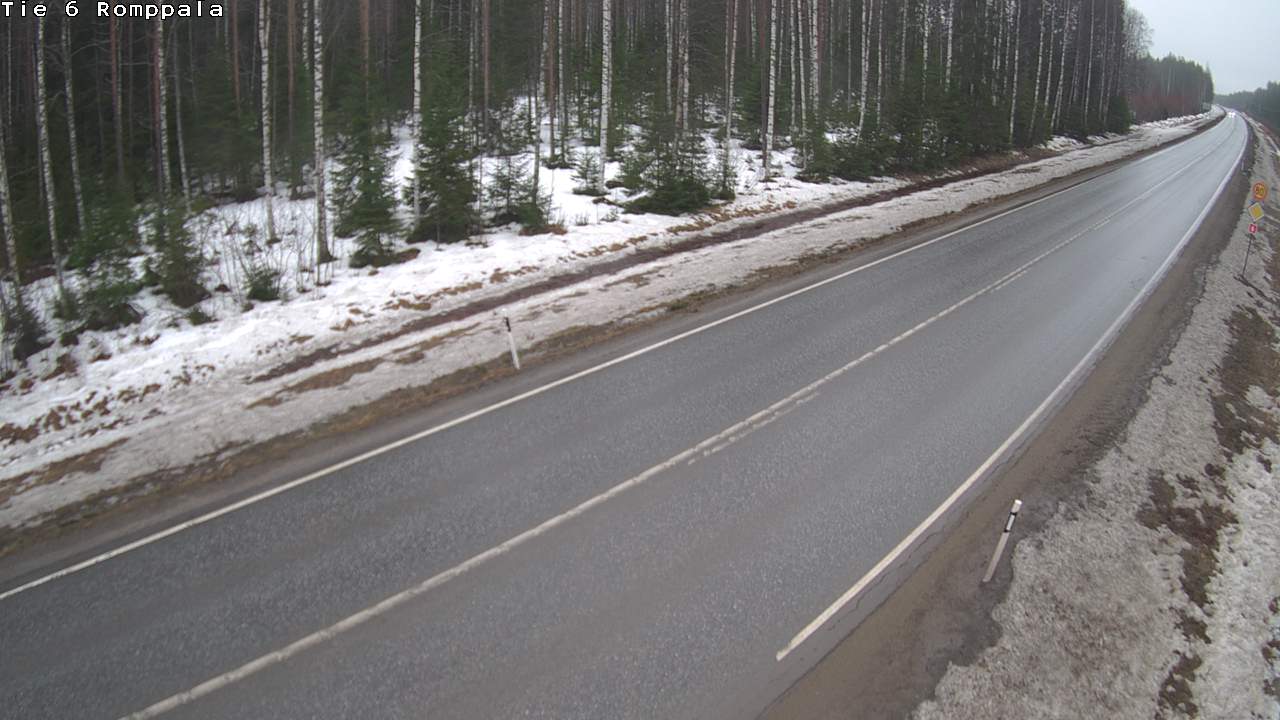 Weather Camera Image Road 6 Kontiolahti, Romppala, Kontiolahti, Pohjois-Karjala