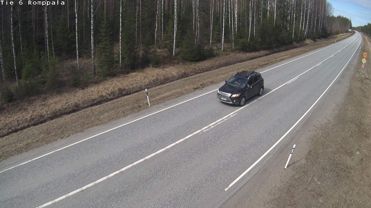 Weather Camera Image Väg 6 Kontiolax, Romppala, Kontiolahti, Pohjois-Karjala