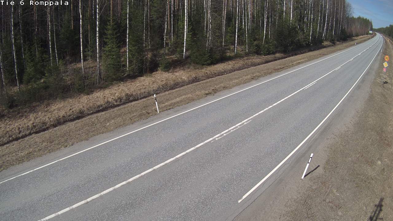 Weather Camera Image Road 6 Kontiolahti, Romppala, Kontiolahti, Pohjois-Karjala