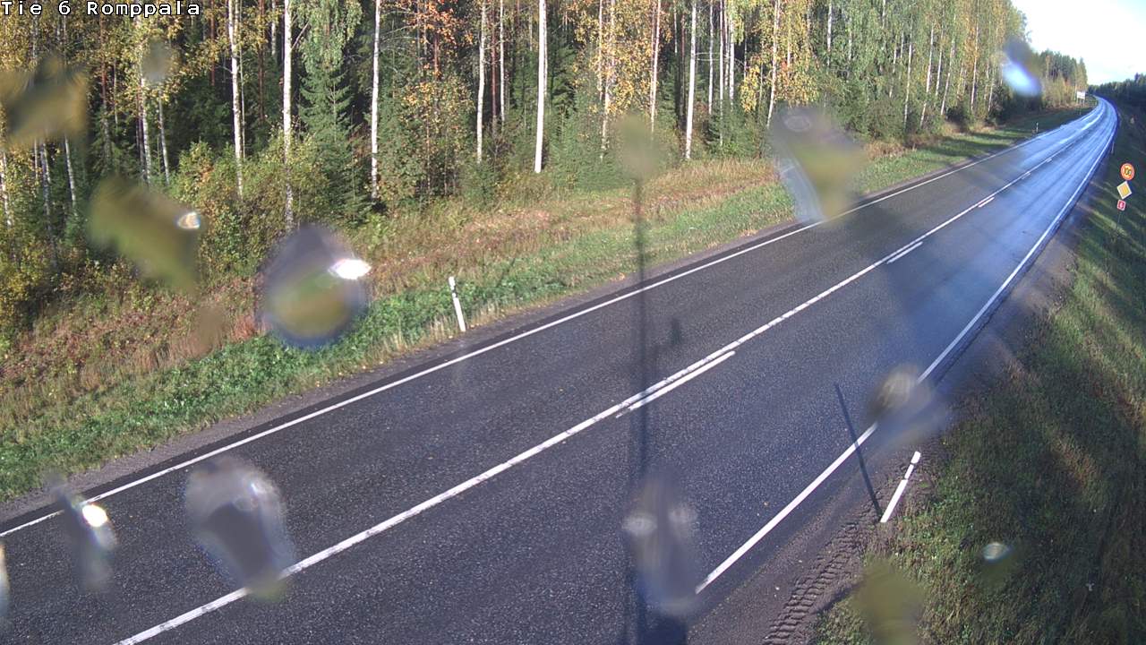 Weather Camera Image Väg 6 Kontiolax, Romppala, Kontiolahti, Pohjois-Karjala