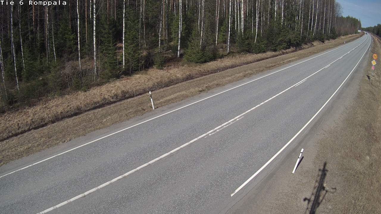 Weather Camera Image Road 6 Kontiolahti, Romppala, Kontiolahti, Pohjois-Karjala