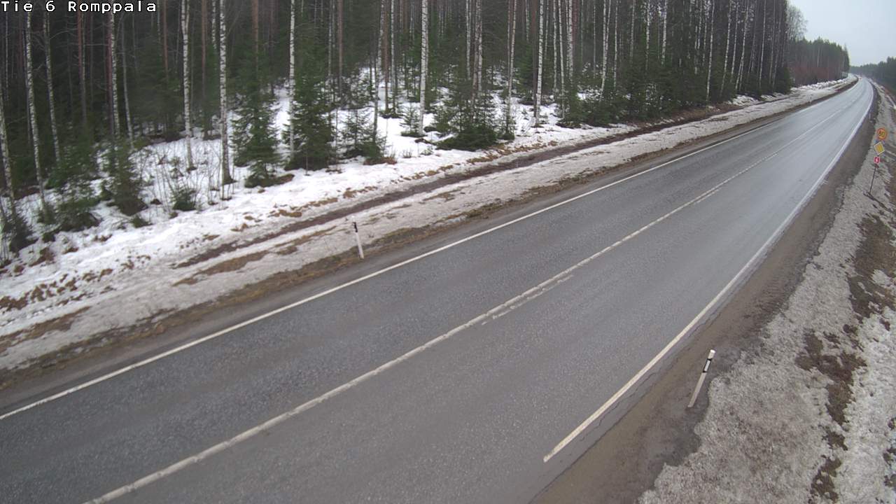 Weather Camera Image Road 6 Kontiolahti, Romppala, Kontiolahti, Pohjois-Karjala