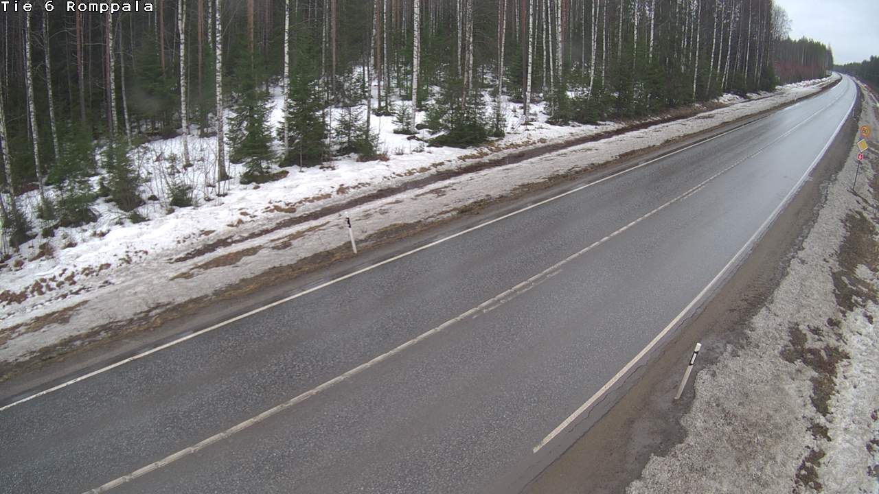 Weather Camera Image Road 6 Kontiolahti, Romppala, Kontiolahti, Pohjois-Karjala