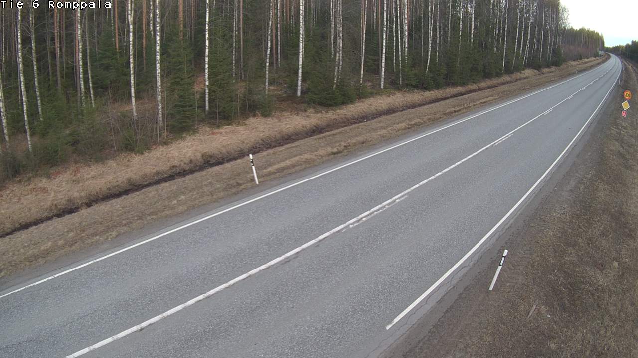 Weather Camera Image Väg 6 Kontiolax, Romppala, Kontiolahti, Pohjois-Karjala