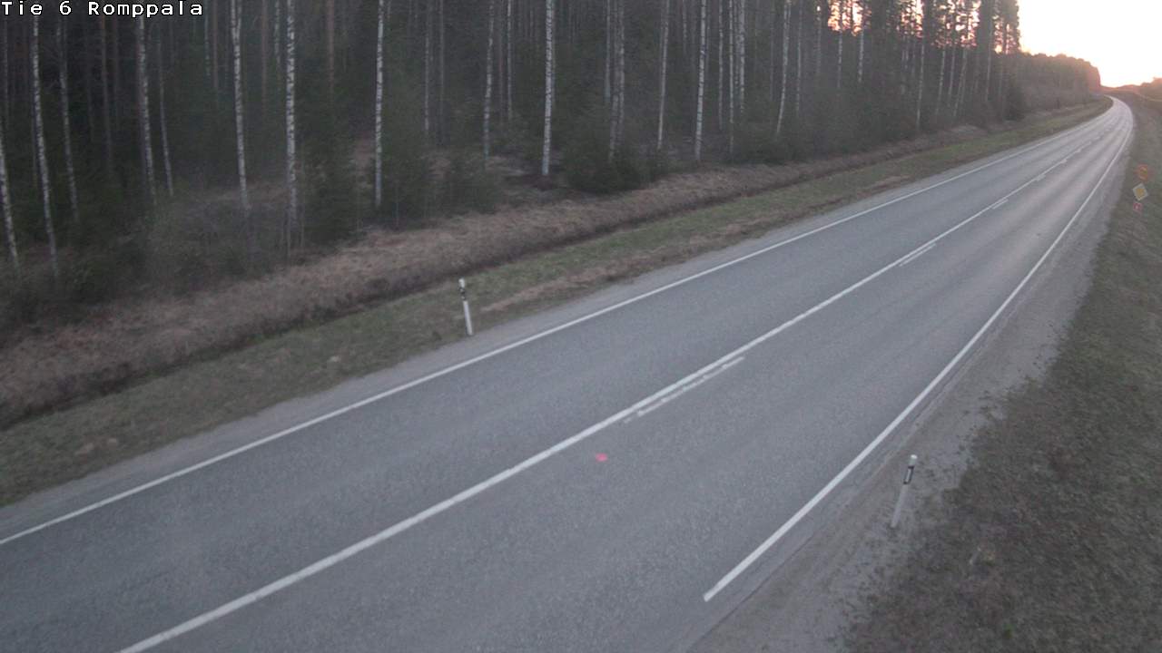 Weather Camera Image Road 6 Kontiolahti, Romppala, Kontiolahti, Pohjois-Karjala