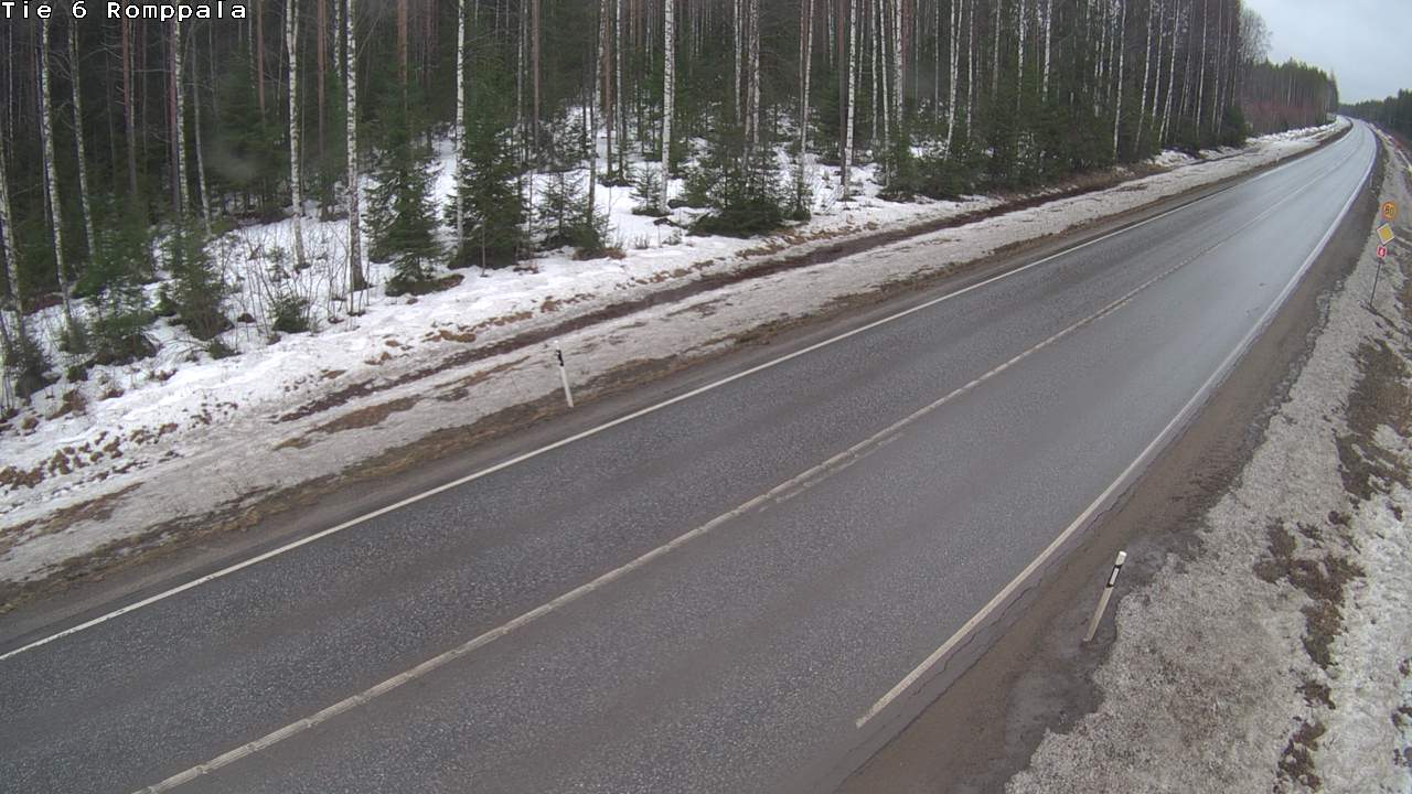 Weather Camera Image Road 6 Kontiolahti, Romppala, Kontiolahti, Pohjois-Karjala