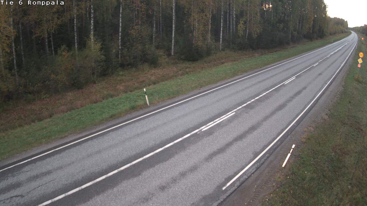 Weather Camera Image Väg 6 Kontiolax, Romppala, Kontiolahti, Pohjois-Karjala