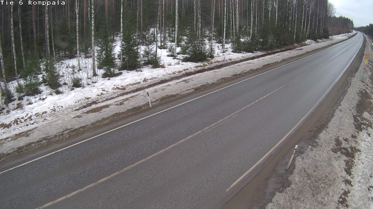 Weather Camera Image Väg 6 Kontiolax, Romppala, Kontiolahti, Pohjois-Karjala