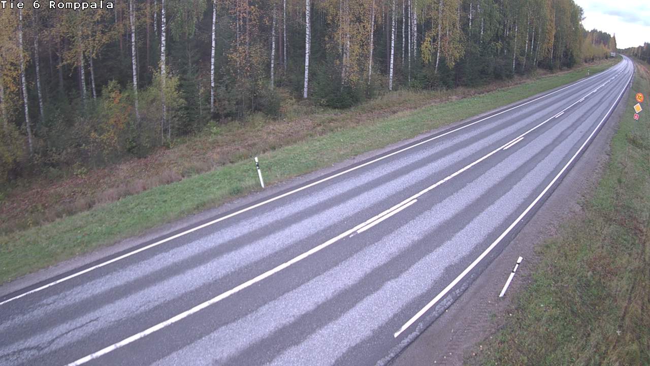 Weather Camera Image Väg 6 Kontiolax, Romppala, Kontiolahti, Pohjois-Karjala