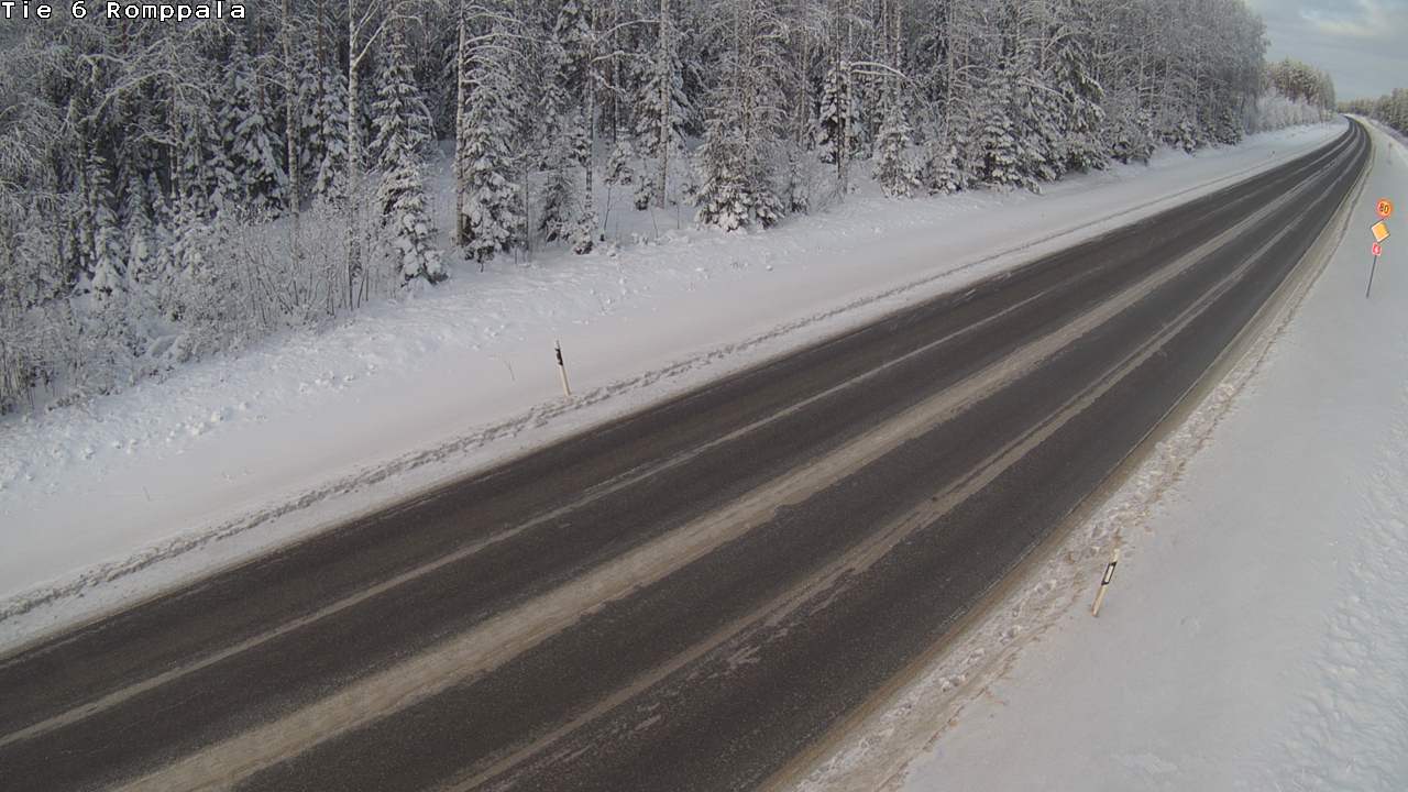 Weather Camera Image Road 6 Kontiolahti, Romppala, Kontiolahti, Pohjois-Karjala