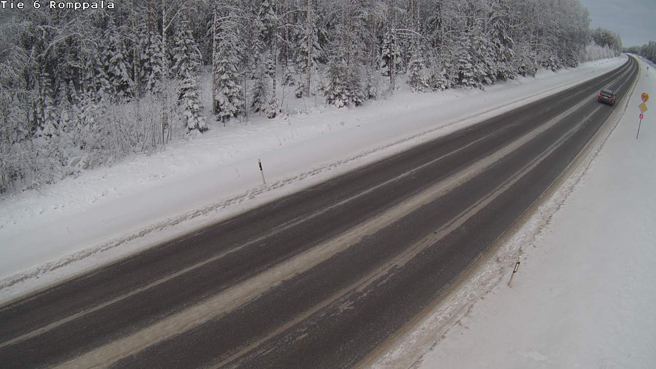 Weather Camera Image Road 6 Kontiolahti, Romppala, Kontiolahti, Pohjois-Karjala