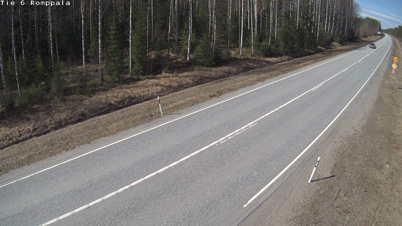 Weather Camera Image Väg 6 Kontiolax, Romppala, Kontiolahti, Pohjois-Karjala