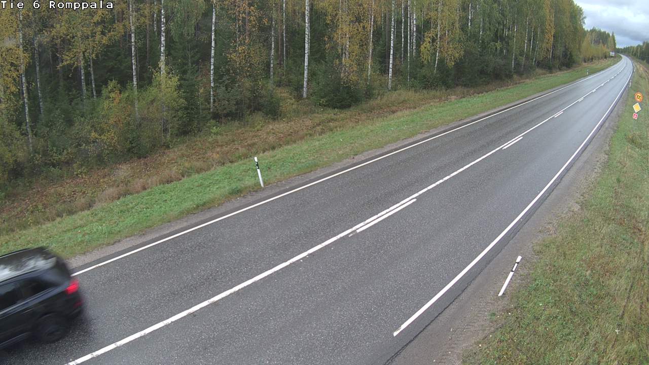 Weather Camera Image Väg 6 Kontiolax, Romppala, Kontiolahti, Pohjois-Karjala