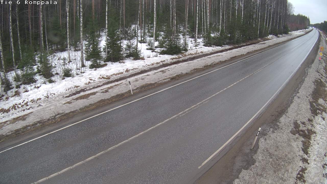 Weather Camera Image Road 6 Kontiolahti, Romppala, Kontiolahti, Pohjois-Karjala