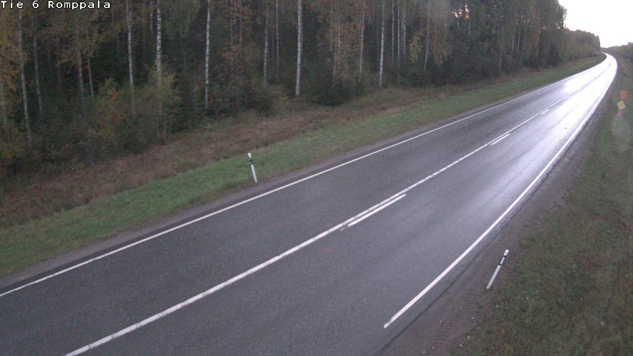 Weather Camera Image Väg 6 Kontiolax, Romppala, Kontiolahti, Pohjois-Karjala