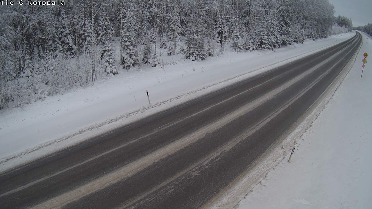 Weather Camera Image Road 6 Kontiolahti, Romppala, Kontiolahti, Pohjois-Karjala