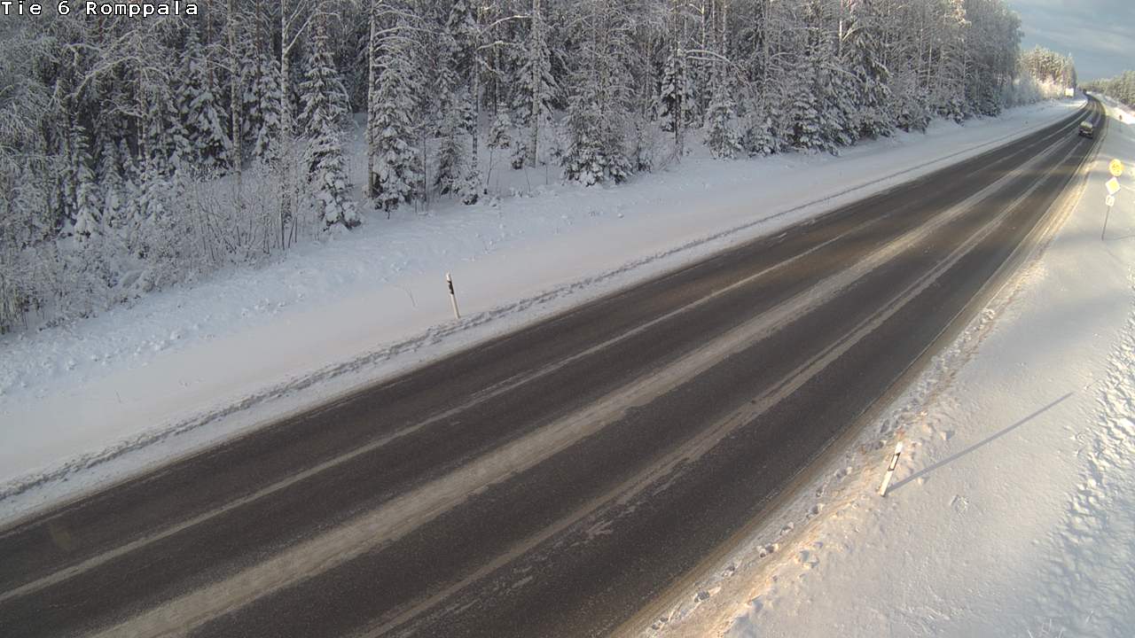 Weather Camera Image Road 6 Kontiolahti, Romppala, Kontiolahti, Pohjois-Karjala