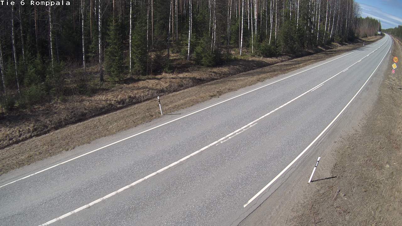 Weather Camera Image Väg 6 Kontiolax, Romppala, Kontiolahti, Pohjois-Karjala
