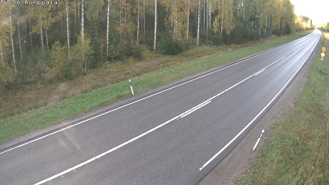 Weather Camera Image Väg 6 Kontiolax, Romppala, Kontiolahti, Pohjois-Karjala