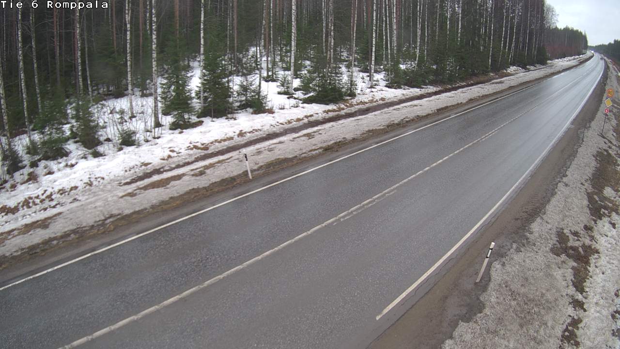 Weather Camera Image Road 6 Kontiolahti, Romppala, Kontiolahti, Pohjois-Karjala