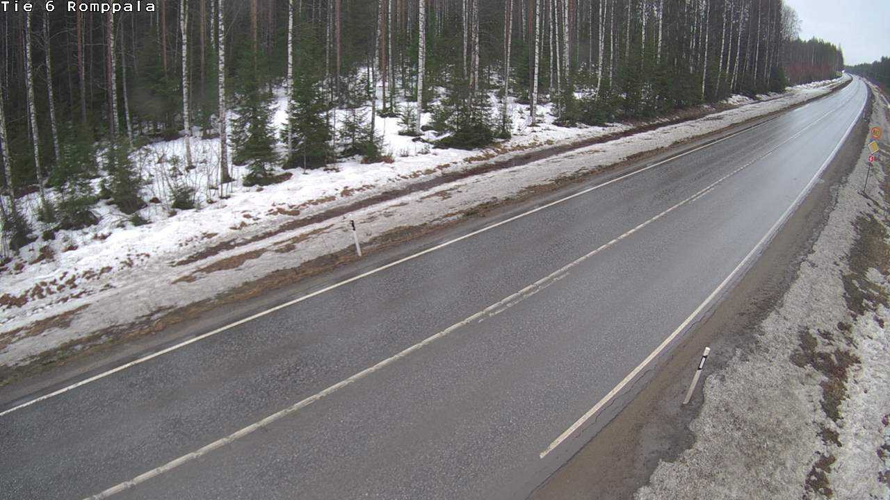 Weather Camera Image Road 6 Kontiolahti, Romppala, Kontiolahti, Pohjois-Karjala