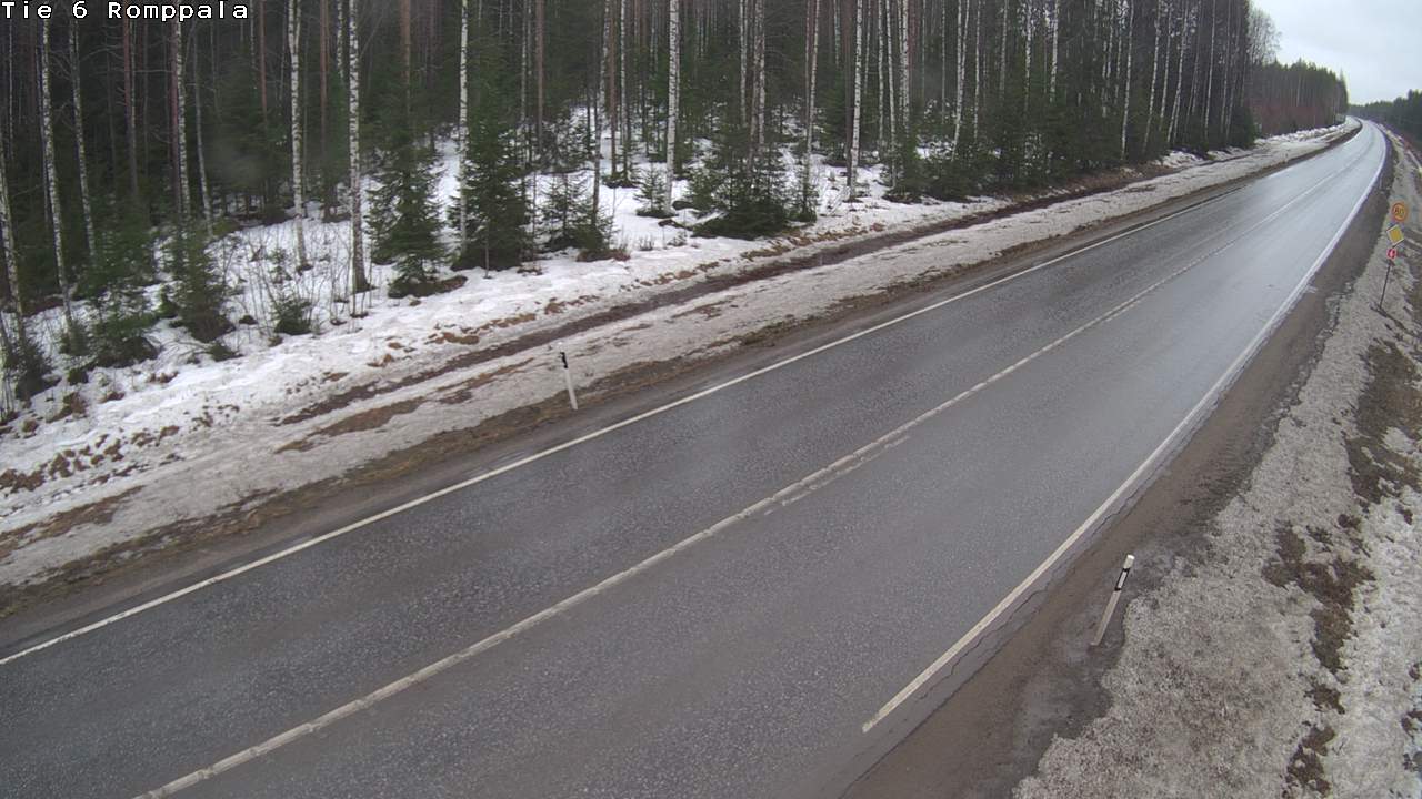 Weather Camera Image Road 6 Kontiolahti, Romppala, Kontiolahti, Pohjois-Karjala