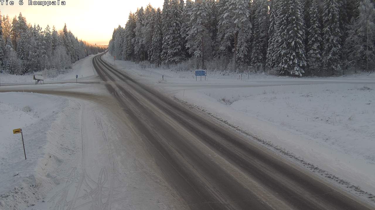 Weather Camera Image Väg 6 Kontiolax, Romppala, Kontiolahti, Pohjois-Karjala