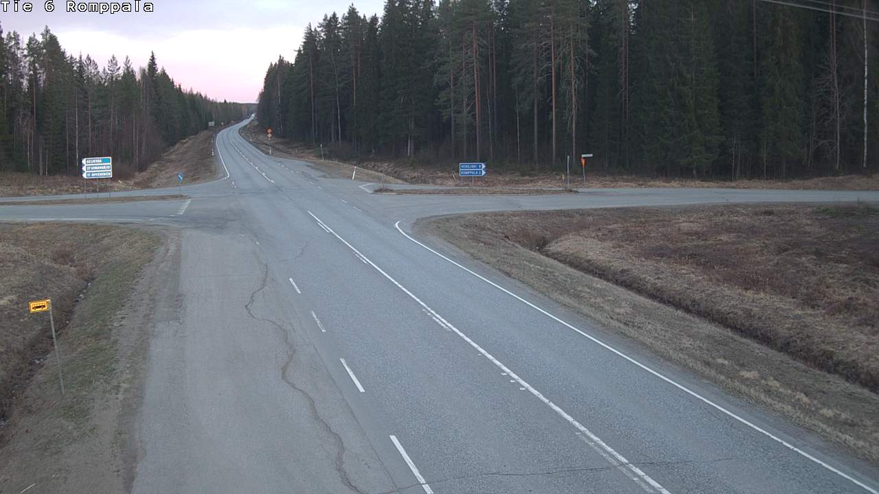 Weather Camera Image Road 6 Kontiolahti, Romppala, Kontiolahti, Pohjois-Karjala