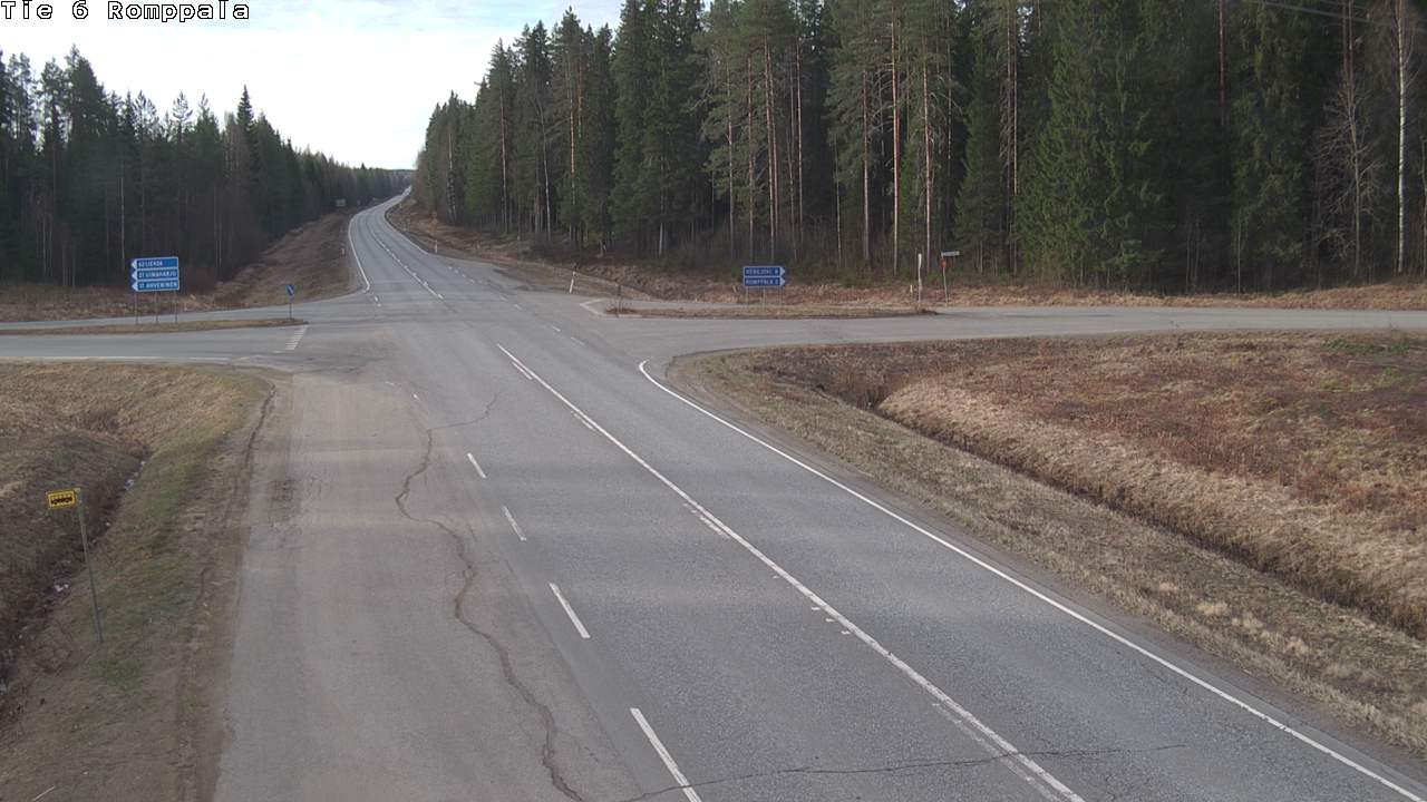 Weather Camera Image Road 6 Kontiolahti, Romppala, Kontiolahti, Pohjois-Karjala