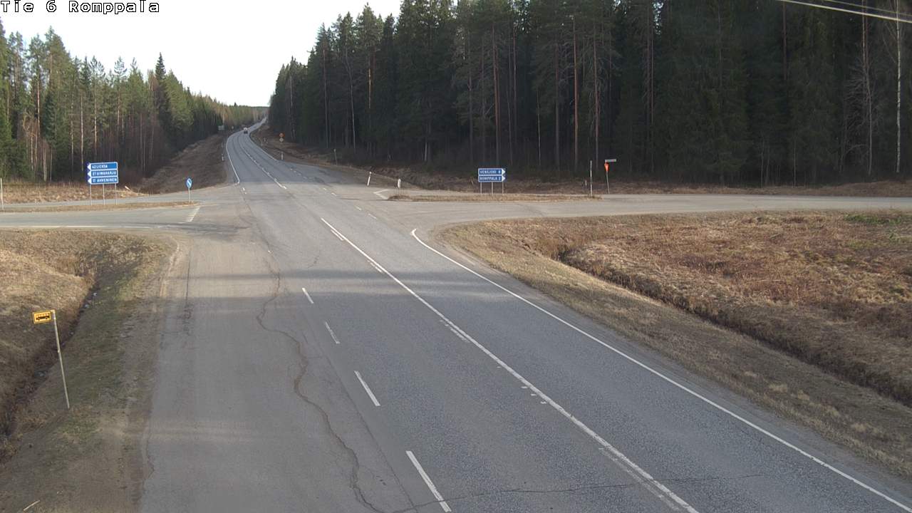 Weather Camera Image Road 6 Kontiolahti, Romppala, Kontiolahti, Pohjois-Karjala