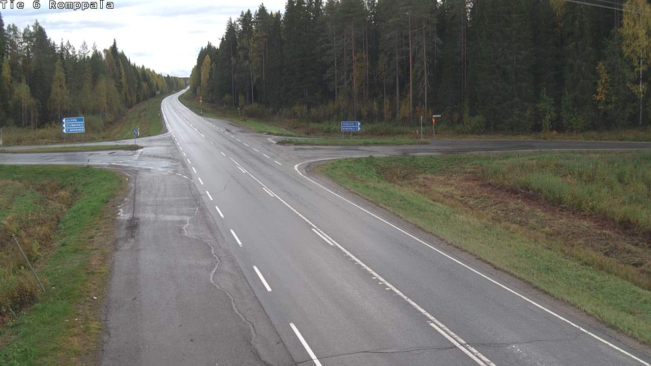 Weather Camera Image Road 6 Kontiolahti, Romppala, Kontiolahti, Pohjois-Karjala
