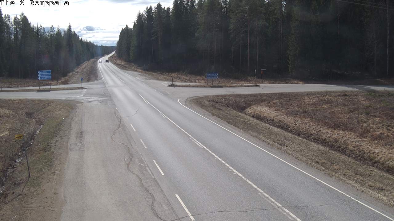 Weather Camera Image Road 6 Kontiolahti, Romppala, Kontiolahti, Pohjois-Karjala