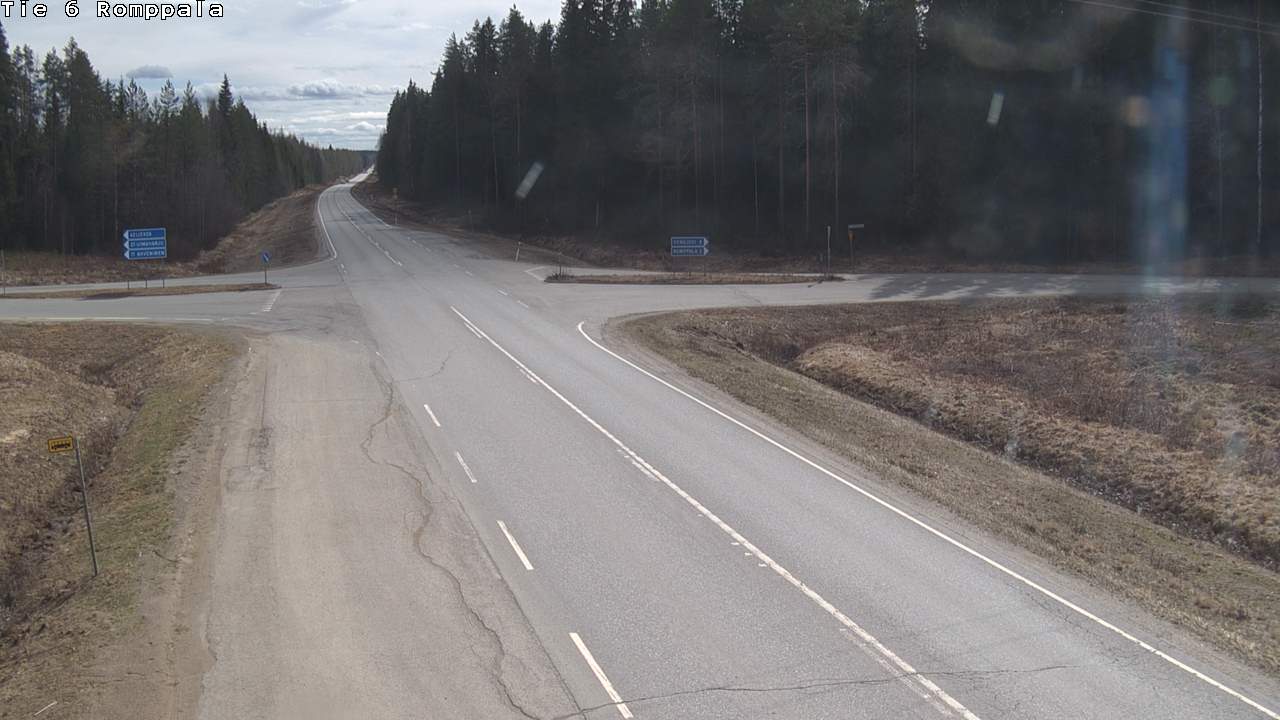 Weather Camera Image Road 6 Kontiolahti, Romppala, Kontiolahti, Pohjois-Karjala