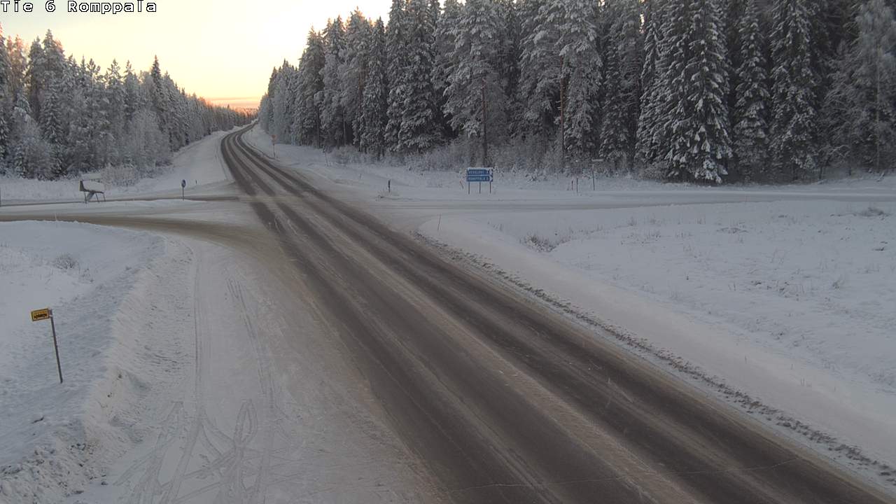 Weather Camera Image Väg 6 Kontiolax, Romppala, Kontiolahti, Pohjois-Karjala