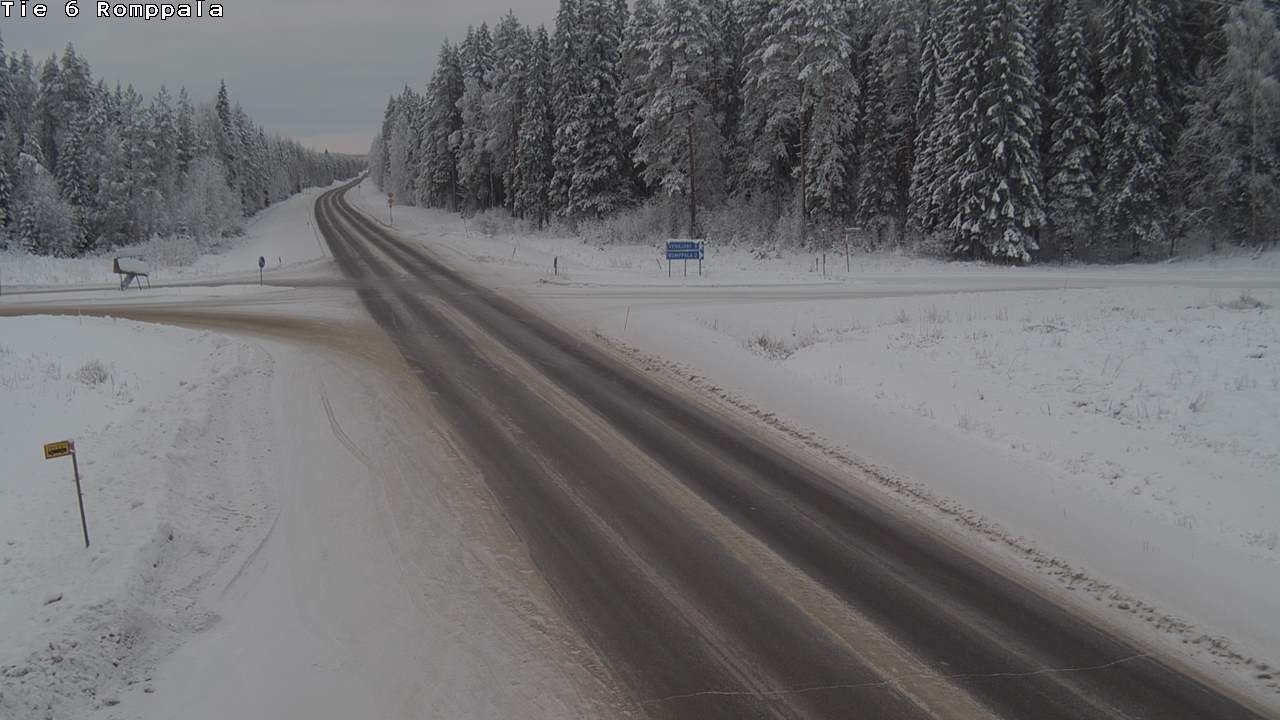 Weather Camera Image Road 6 Kontiolahti, Romppala, Kontiolahti, Pohjois-Karjala