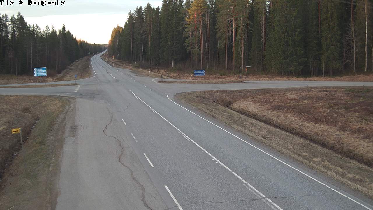 Weather Camera Image Road 6 Kontiolahti, Romppala, Kontiolahti, Pohjois-Karjala