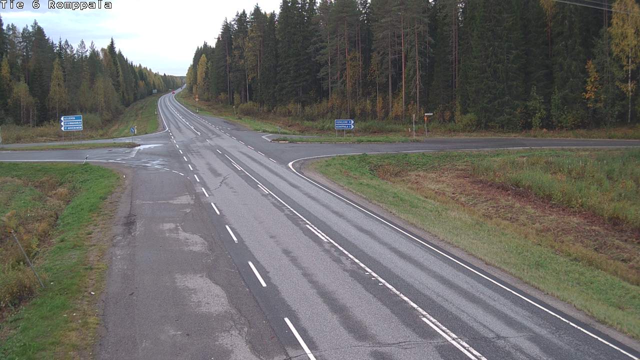 Weather Camera Image Road 6 Kontiolahti, Romppala, Kontiolahti, Pohjois-Karjala