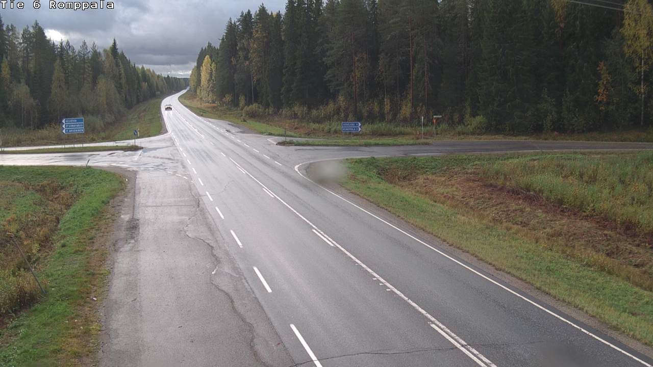 Weather Camera Image Road 6 Kontiolahti, Romppala, Kontiolahti, Pohjois-Karjala