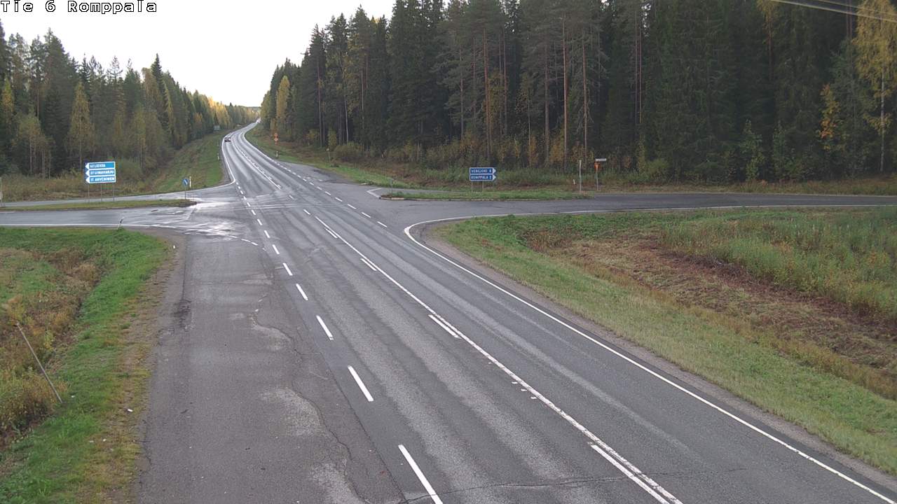Weather Camera Image Road 6 Kontiolahti, Romppala, Kontiolahti, Pohjois-Karjala