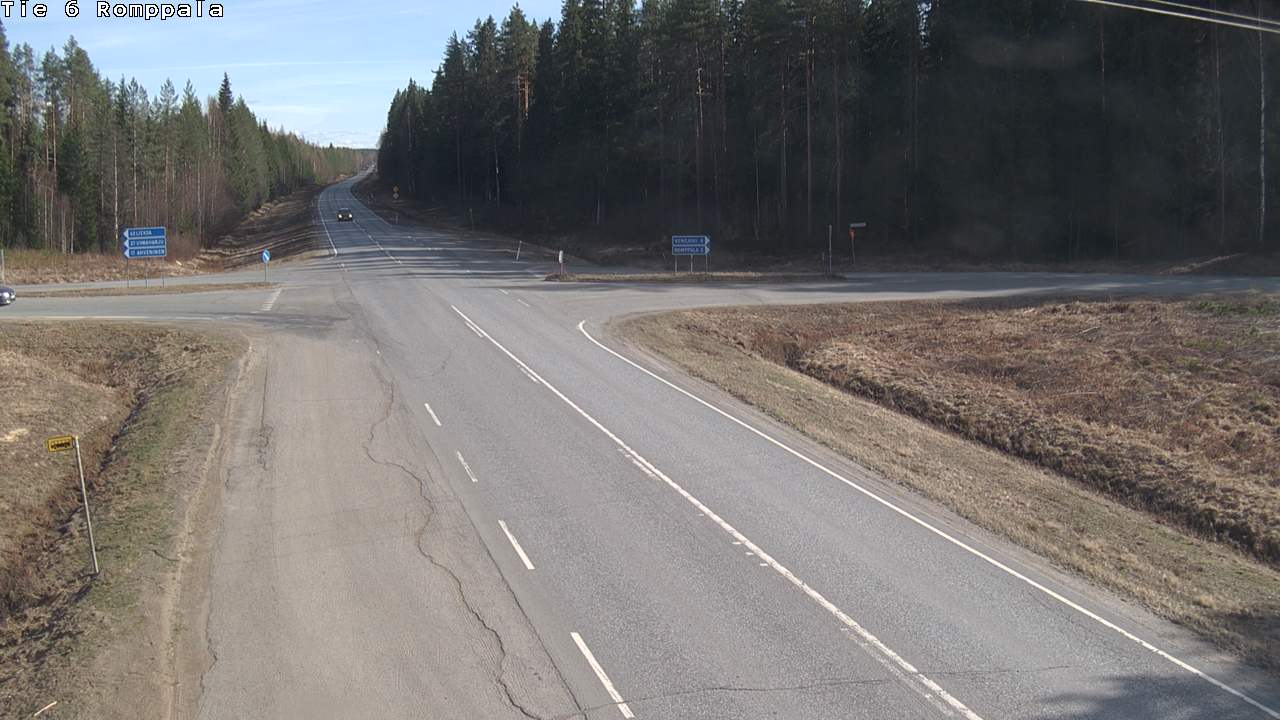 Weather Camera Image Road 6 Kontiolahti, Romppala, Kontiolahti, Pohjois-Karjala