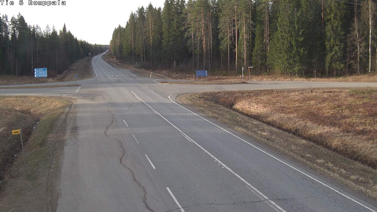 Weather Camera Image Road 6 Kontiolahti, Romppala, Kontiolahti, Pohjois-Karjala