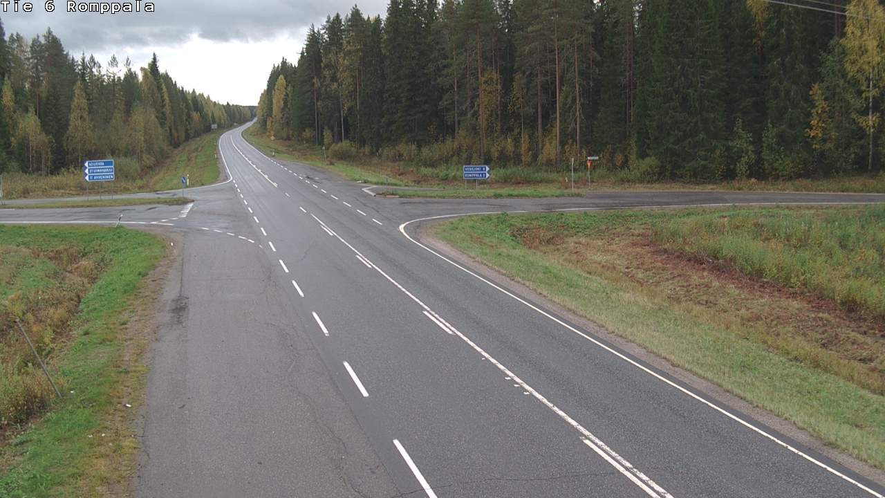 Weather Camera Image Road 6 Kontiolahti, Romppala, Kontiolahti, Pohjois-Karjala