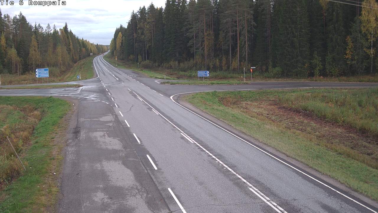 Weather Camera Image Road 6 Kontiolahti, Romppala, Kontiolahti, Pohjois-Karjala