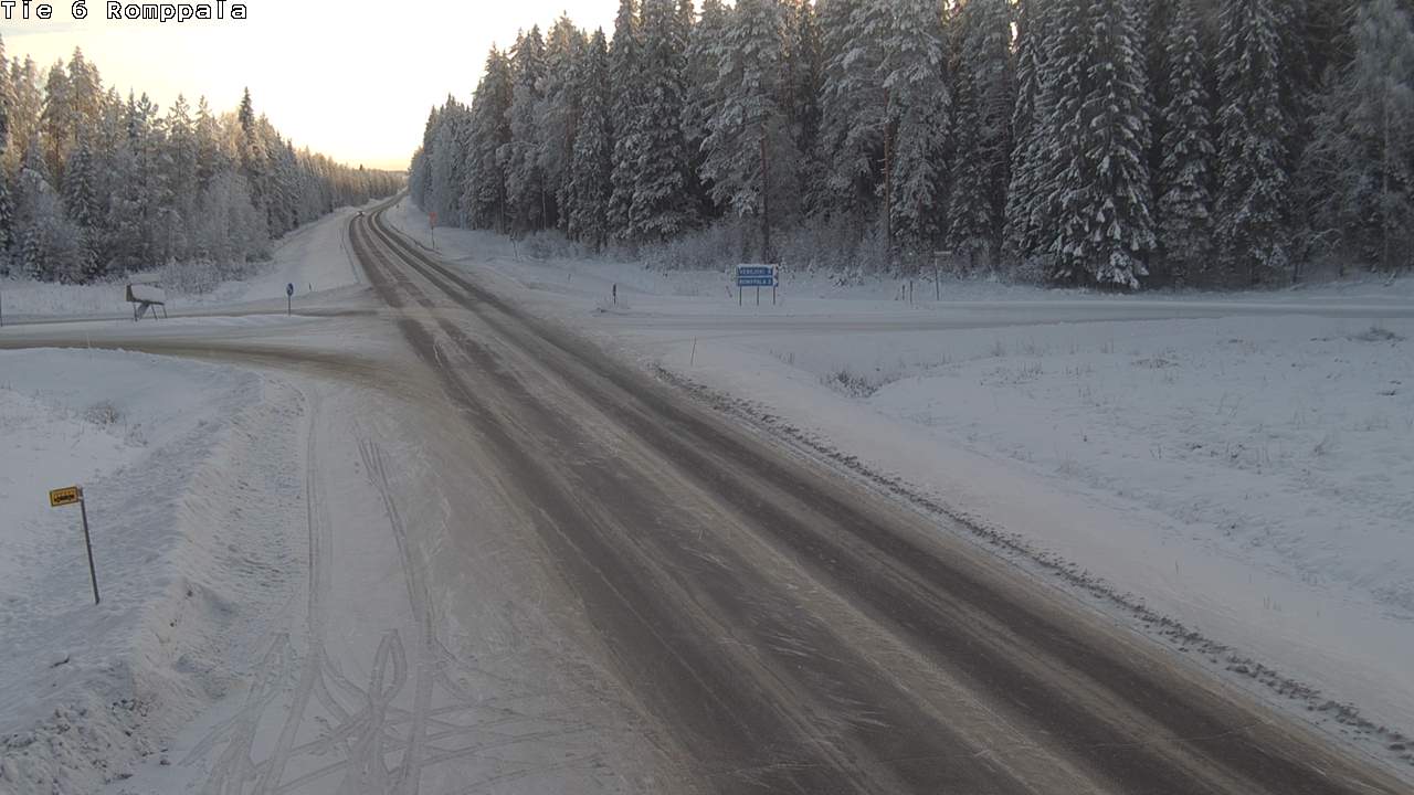 Weather Camera Image Väg 6 Kontiolax, Romppala, Kontiolahti, Pohjois-Karjala