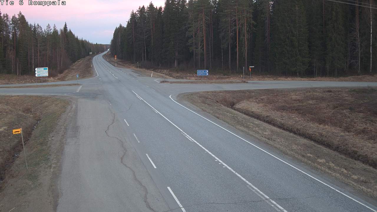 Weather Camera Image Road 6 Kontiolahti, Romppala, Kontiolahti, Pohjois-Karjala