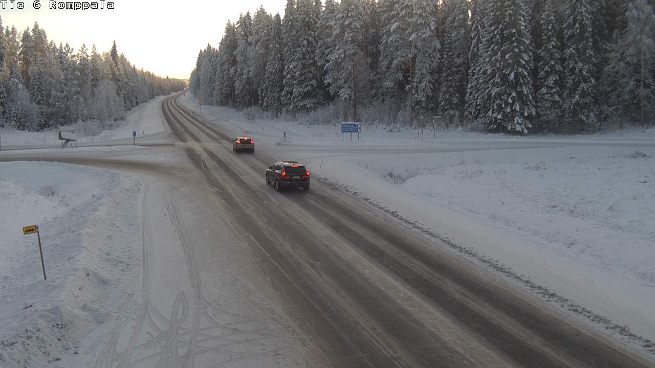 Weather Camera Image Väg 6 Kontiolax, Romppala, Kontiolahti, Pohjois-Karjala