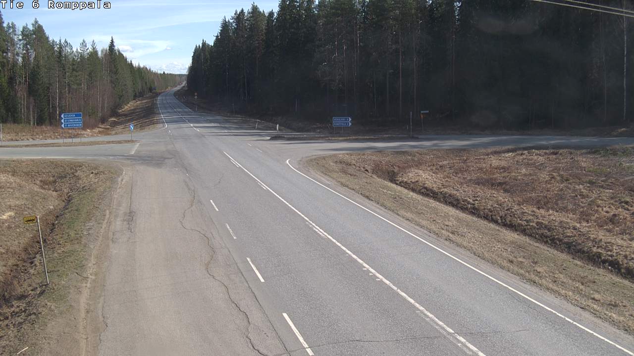 Weather Camera Image Road 6 Kontiolahti, Romppala, Kontiolahti, Pohjois-Karjala